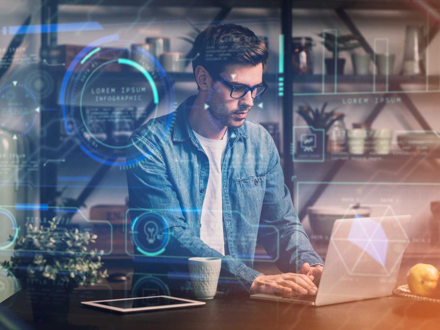 image of a person working on computer